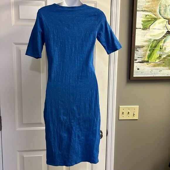 LuLaRoe Cornflower “Julia” T-Shirt Simply Comfortable MIDI Dress- Small (4/6) - Picture 5 of 9